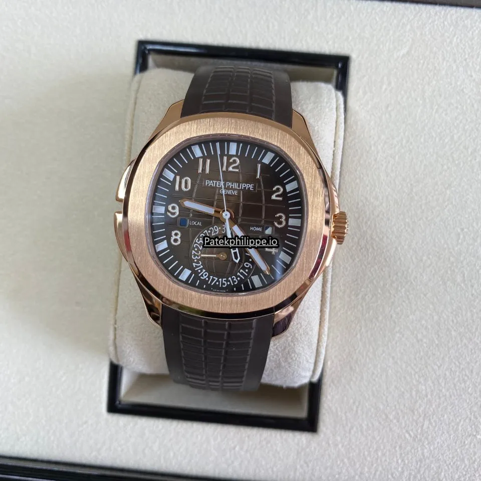 Patek Philippe Aquanaut 5164r-001 40.8MM Rose Gold Case Automatic