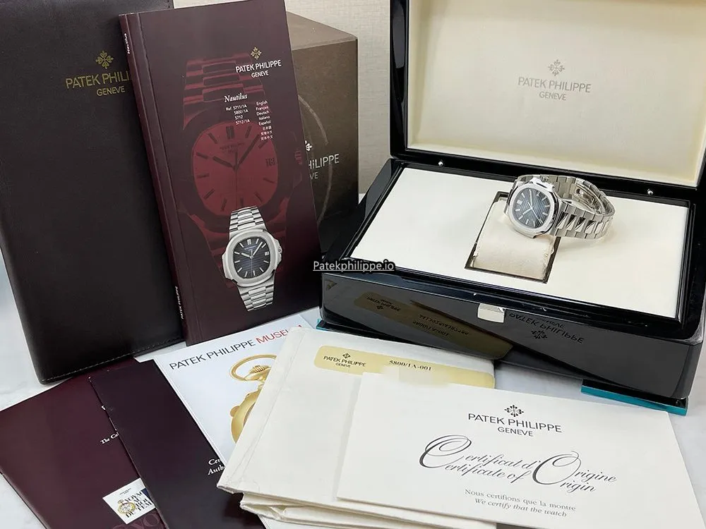 Alternative view of Patek Philippe Nautilus 5800/1a-001 38MM Steel Case Automatic