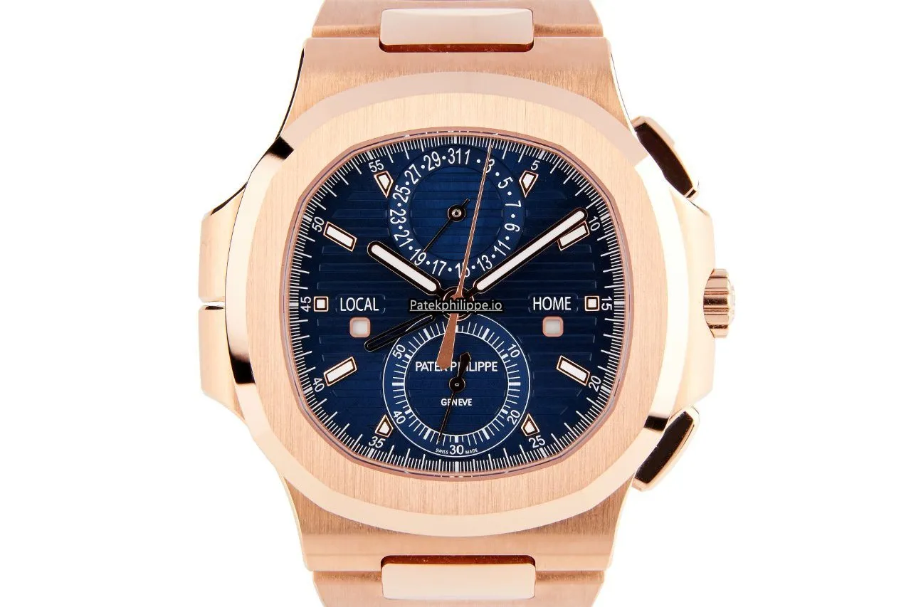 Patek Philippe Nautilus 5990/1r-001 40.5MM Rose Gold Case Automatic