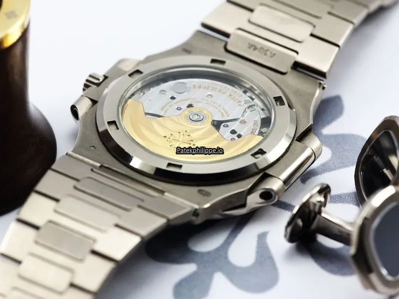 Alternative view of Patek Philippe Nautilus 3711/1g-001 42MM White Gold Case Automatic