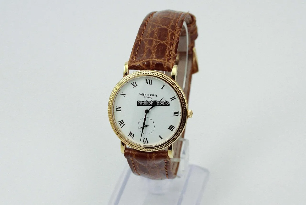 Alternative view of Patek Philippe Calatrava 3919j 33MM Yellow Gold Case Manual Winding