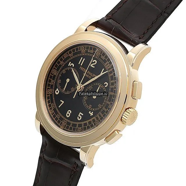 Alternative view of Patek Philippe Chronograph 5070j-001 42MM Yellow Gold Case Manual Winding