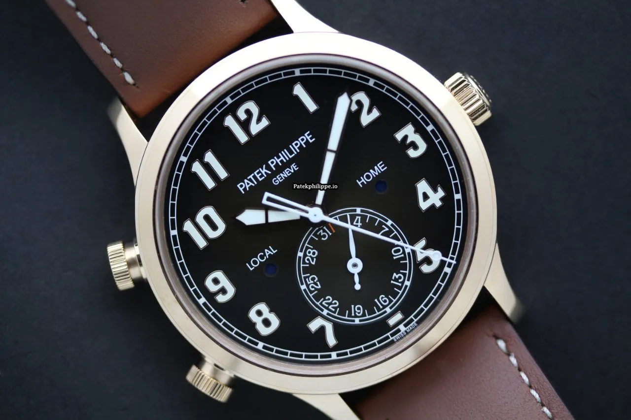Patek Philippe Travel Time 5524r-001 42MM Rose Gold Case Automatic