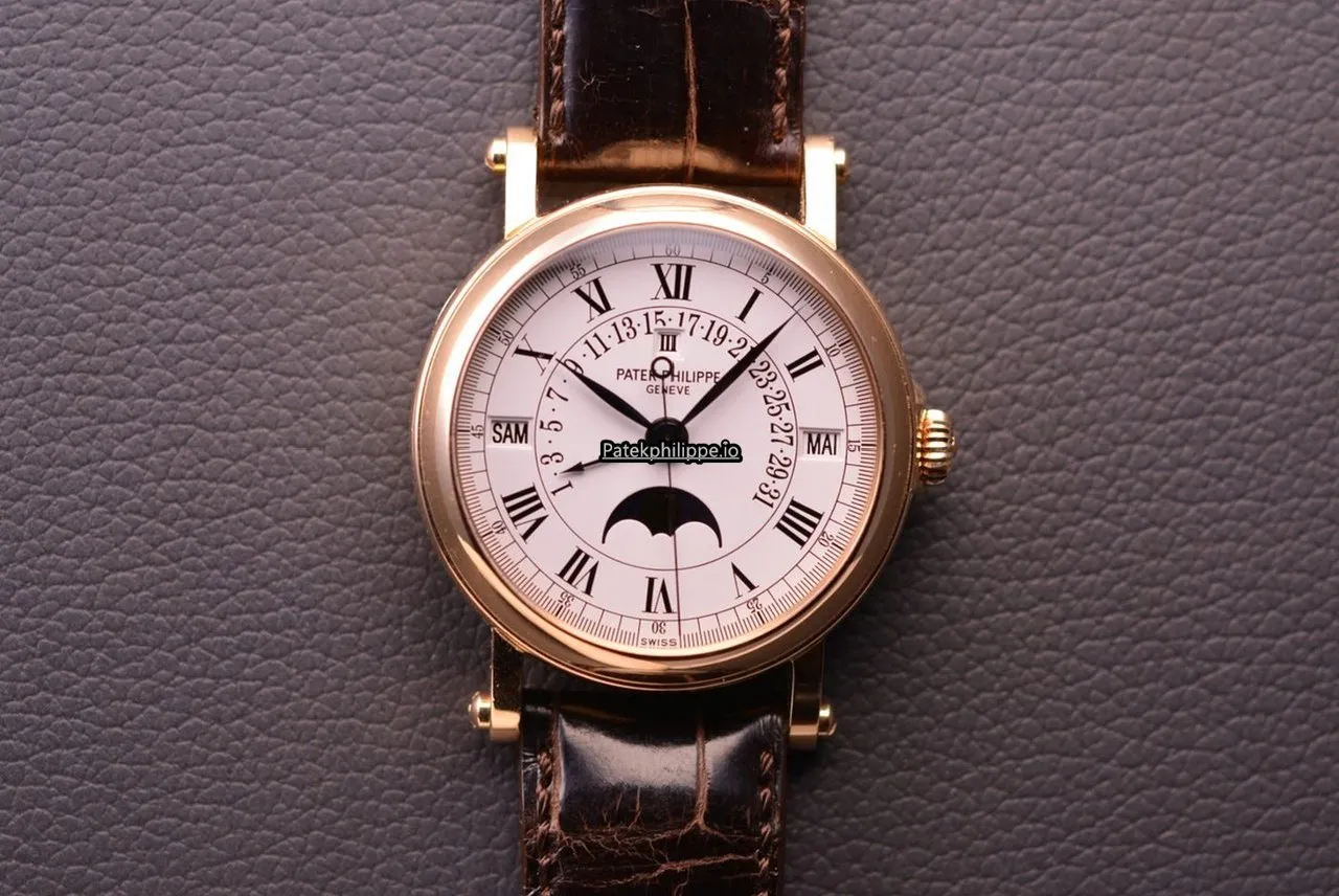 Patek Philippe Perpetual Calendar 5059r Red Gold Case Automatic