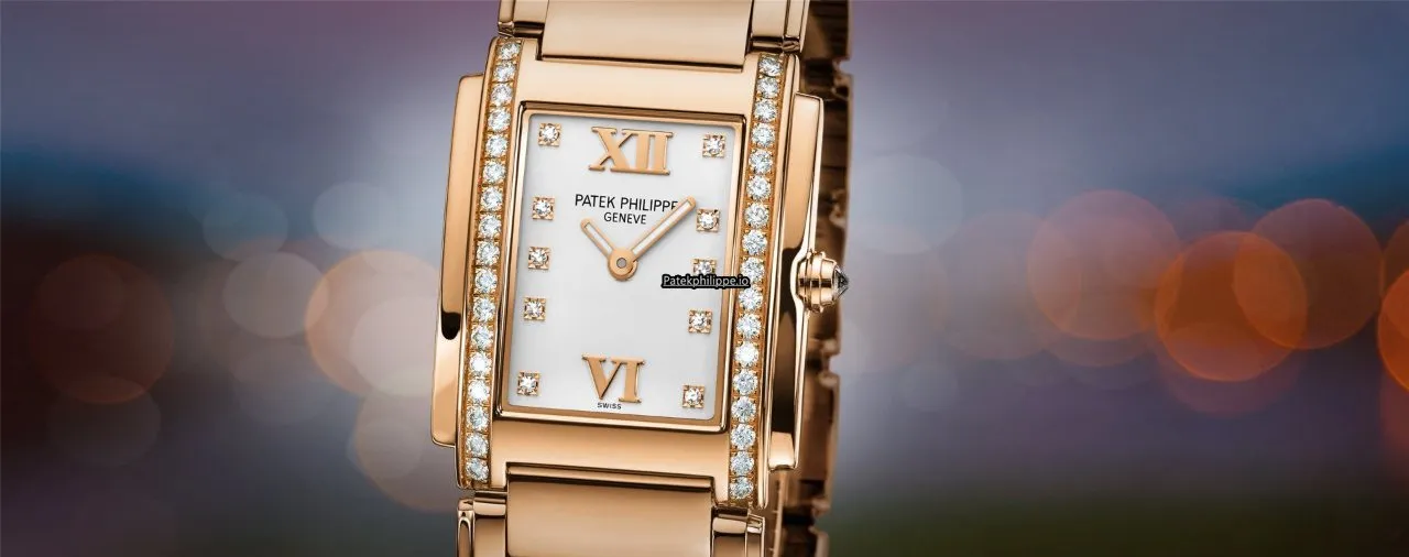 Patek Philippe Twenty-4 4910/11r-011 25x30MM Rose Gold Case Quartz