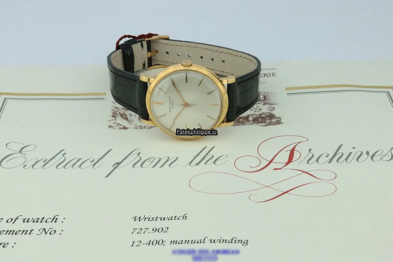 Alternative view of Patek Philippe Calatrava 3434 Rose Gold Case Manual Winding