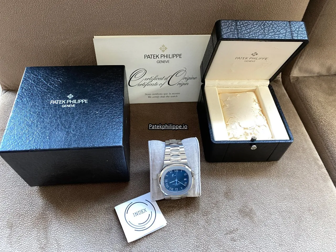 Alternative view of Patek Philippe Nautilus 3710/1a-001 42x38MM Steel Case Automatic