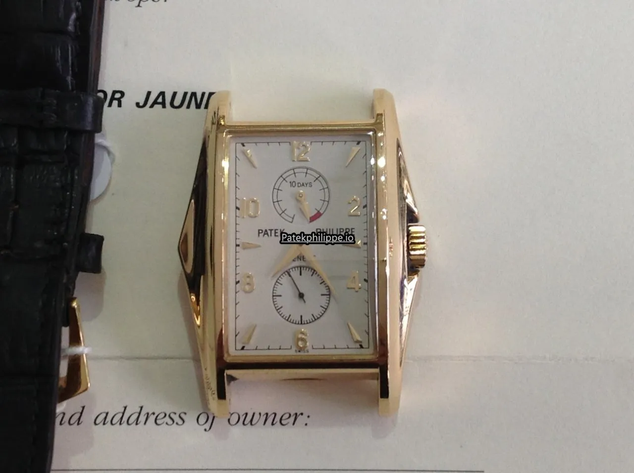 Patek Philippe Gondolo 5100j 34x36MM Yellow Gold Case Manual Winding