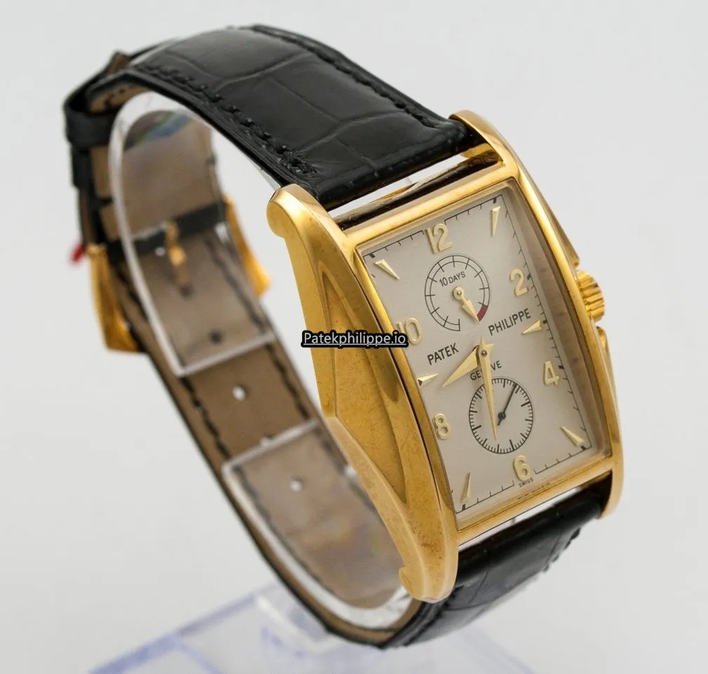 Alternative view of Patek Philippe Gondolo 5100j-001 34x46MM Yellow Gold Case Manual Winding
