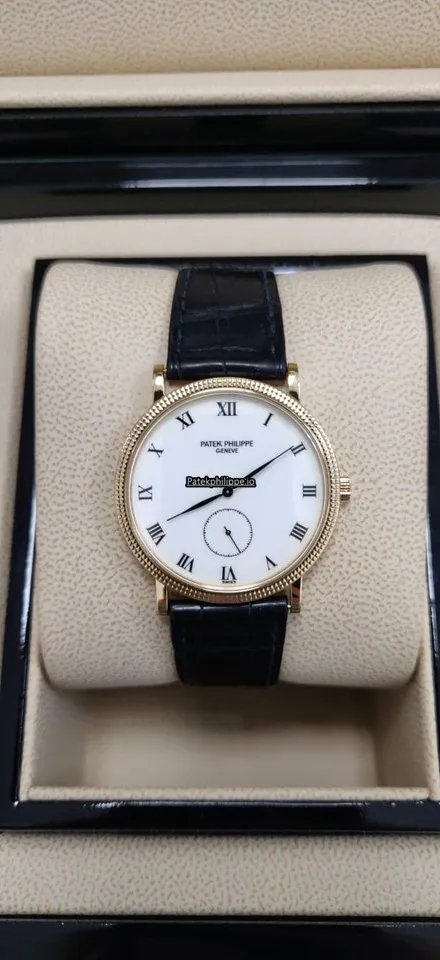 Alternative view of Patek Philippe Calatrava 3919 33MM Yellow Gold Case Manual Winding