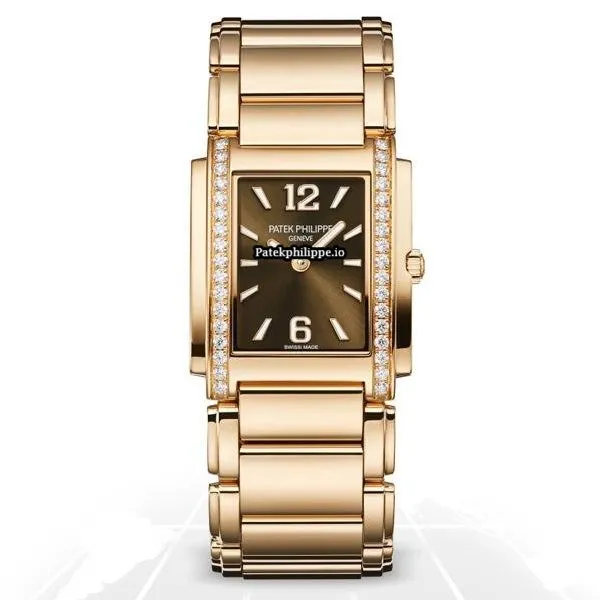 Patek Philippe Twenty-4 4 4910/1201r-001 25MM Rose Gold Case Quartz