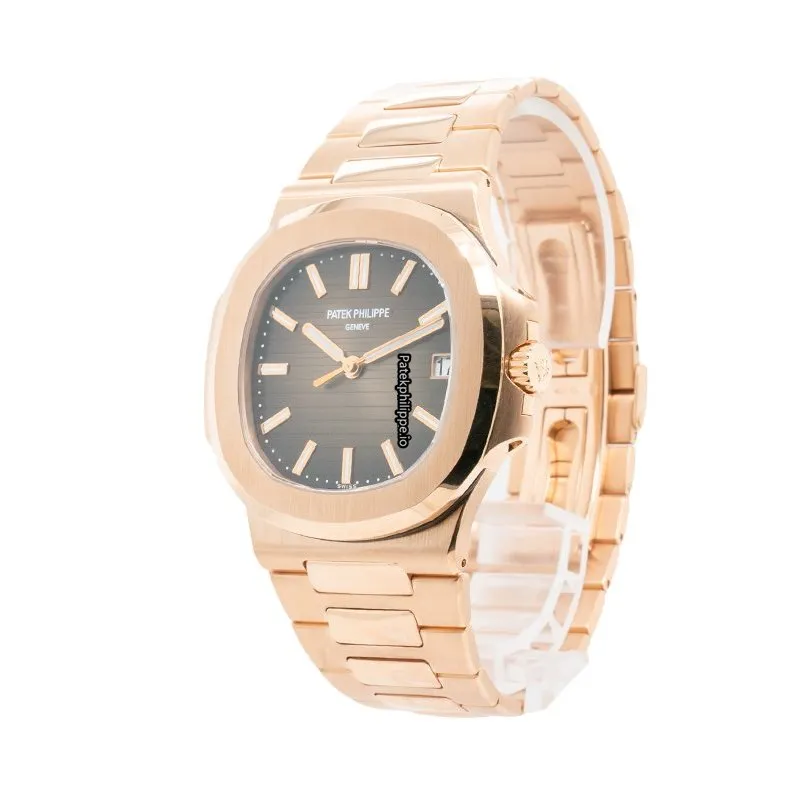 Alternative view of Patek Philippe Nautilus 5711/1r-001 40MM Rose Gold Case Automatic