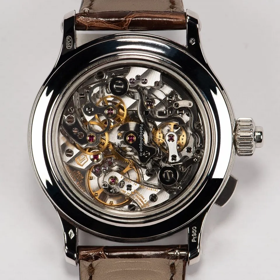 Alternative view of Patek Philippe Perpetual Calendar 5372p-010 38.3MM Platinum Case Manual Winding
