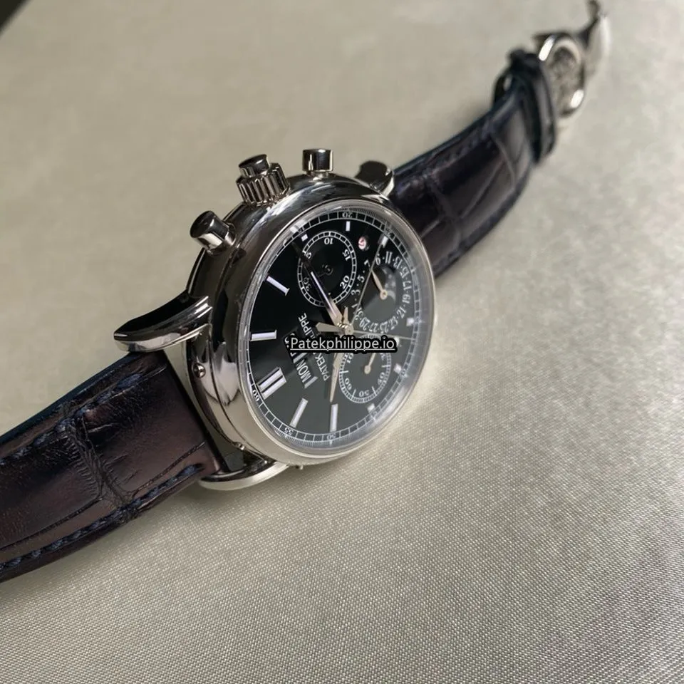 Alternative view of Patek Philippe Perpetual Calendar 5204p-011 40MM Platinum Case Manual Winding