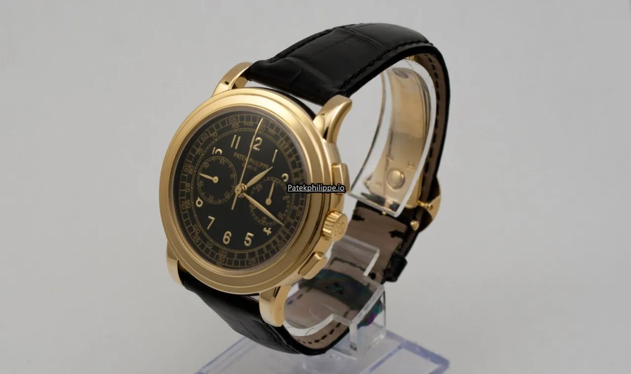 Alternative view of Patek Philippe Chronograph 5070j-001 41MM Yellow Gold Case Manual Winding