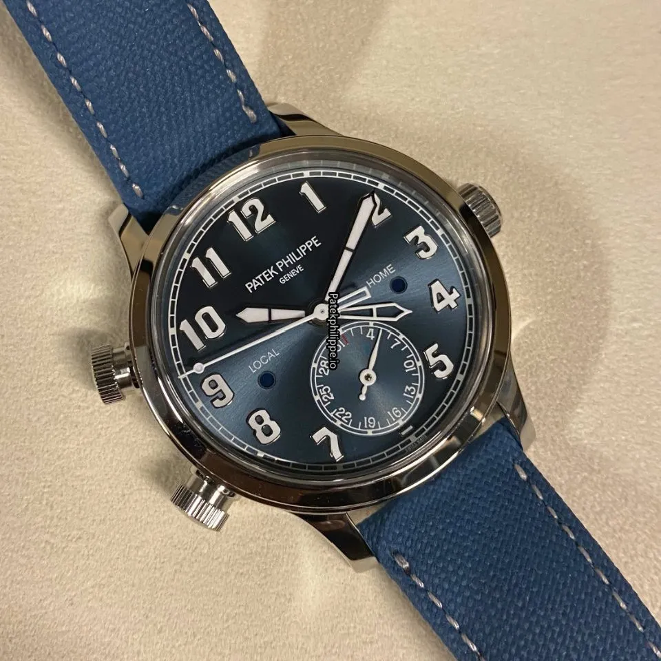 Alternative view of Patek Philippe Travel Time 7234a-001 37,5MM Steel Case Automatic