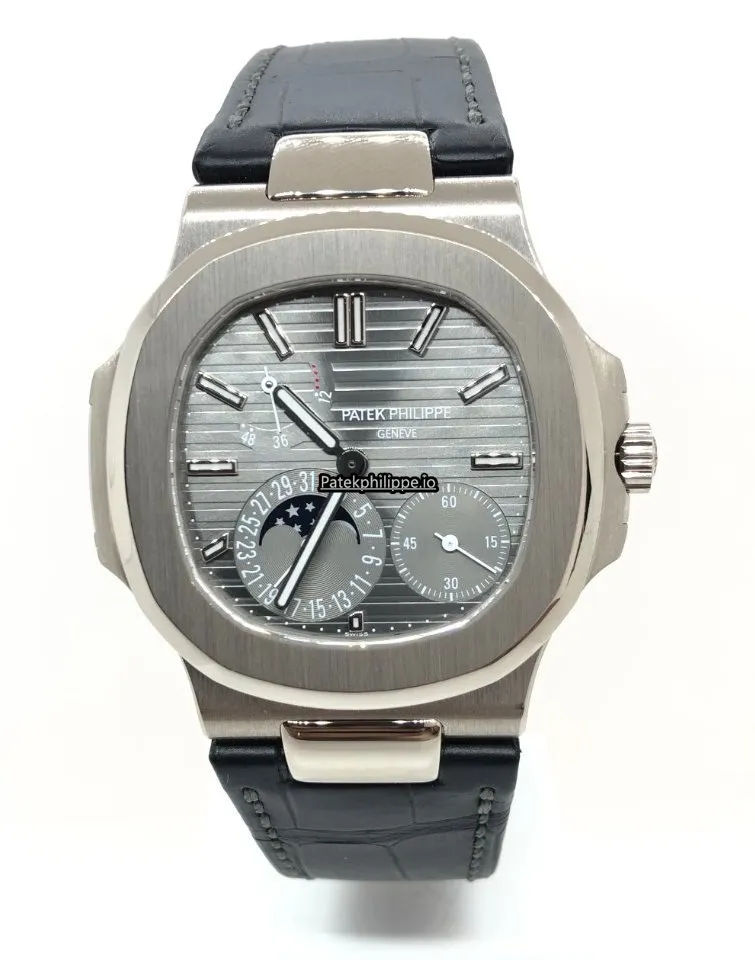 Alternative view of Patek Philippe Nautilus 5712g 40x38MM White Gold Case Automatic