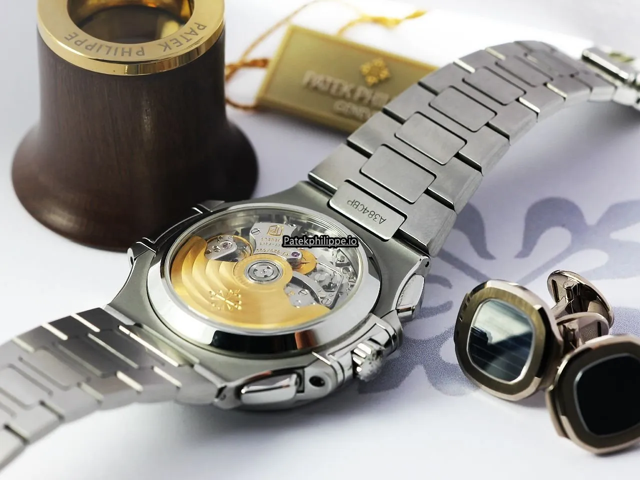 Alternative view of Patek Philippe Nautilus 5980/1a-014 40MM Steel Case Automatic