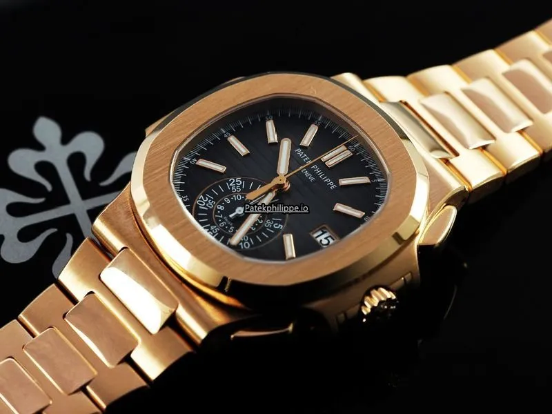Patek Philippe Nautilus 5980/1r-001 40.5MM Rose Gold Case Automatic