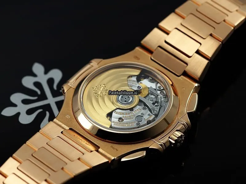 Alternative view of Patek Philippe Nautilus 5980/1r-001 40.5MM Rose Gold Case Automatic