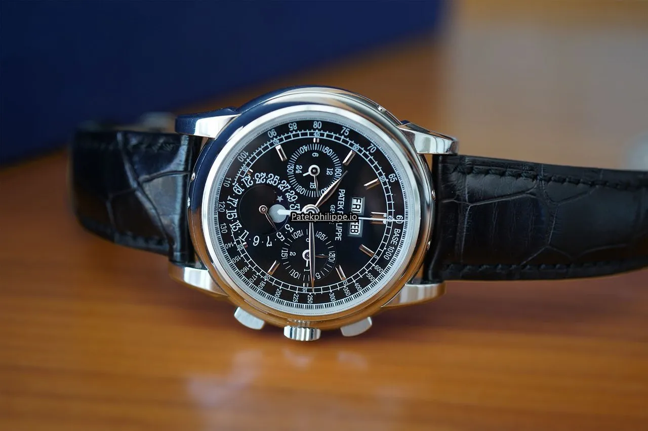 Alternative view of Patek Philippe Perpetual Calendar 5970p-001 40MM Platinum Case Manual Winding