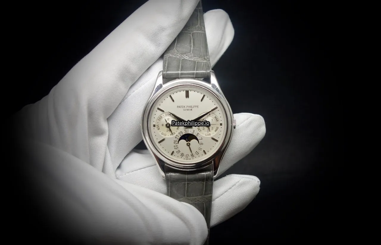 Alternative view of Patek Philippe Perpetual Calendar 3940p 36MM Platinum Case Automatic