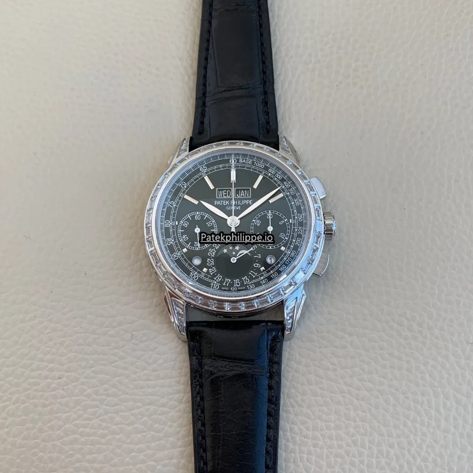 Alternative view of Patek Philippe Perpetual Calendar 5271p-001 40MM Platinum Case Manual Winding