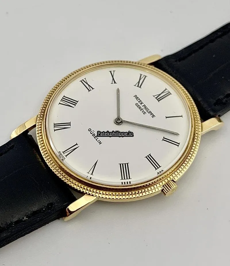 Alternative view of Patek Philippe Calatrava 3520j 34MM Yellow Gold Case Manual Winding