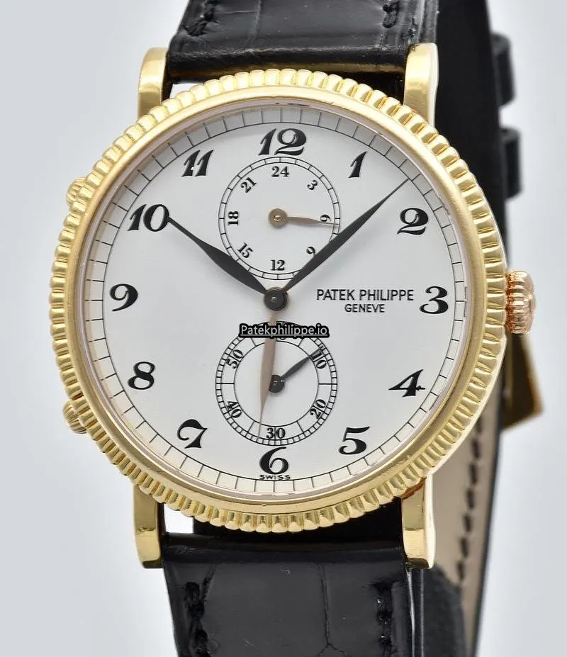 Patek Philippe Travel Time 5034r-001 34MM Rose Gold Case Manual Winding