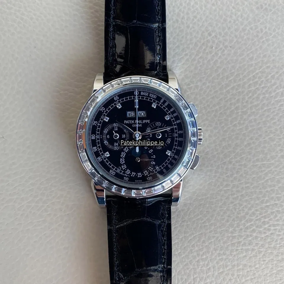 Alternative view of Patek Philippe Perpetual Calendar 5971p-001 Platinum Case Manual Winding