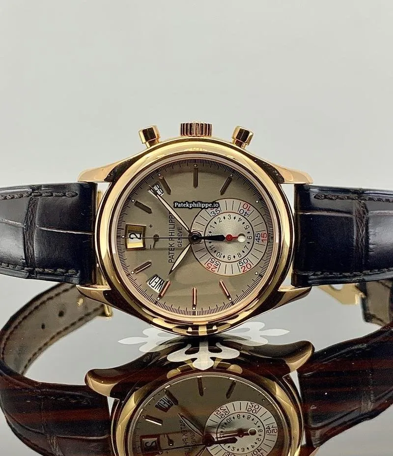 Alternative view of Patek Philippe Annual Calendar 5960r 40.5MM Rose Gold Case Automatic