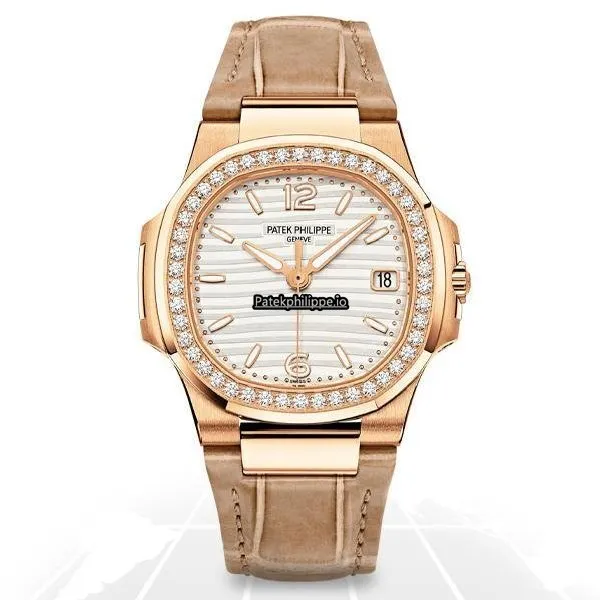 Patek Philippe Nautilus 7010r-011 32MM Rose Gold Case Quartz