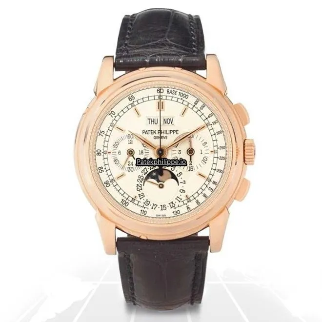 Patek Philippe Perpetual Calendar 5970r-001 40MM Rose Gold Case Manual Winding