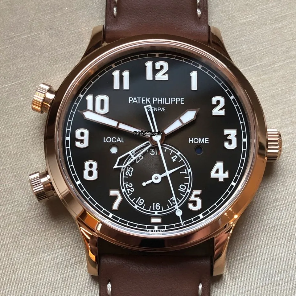 Patek Philippe Travel Time 5524r-001 42MM Rose Gold Case Automatic