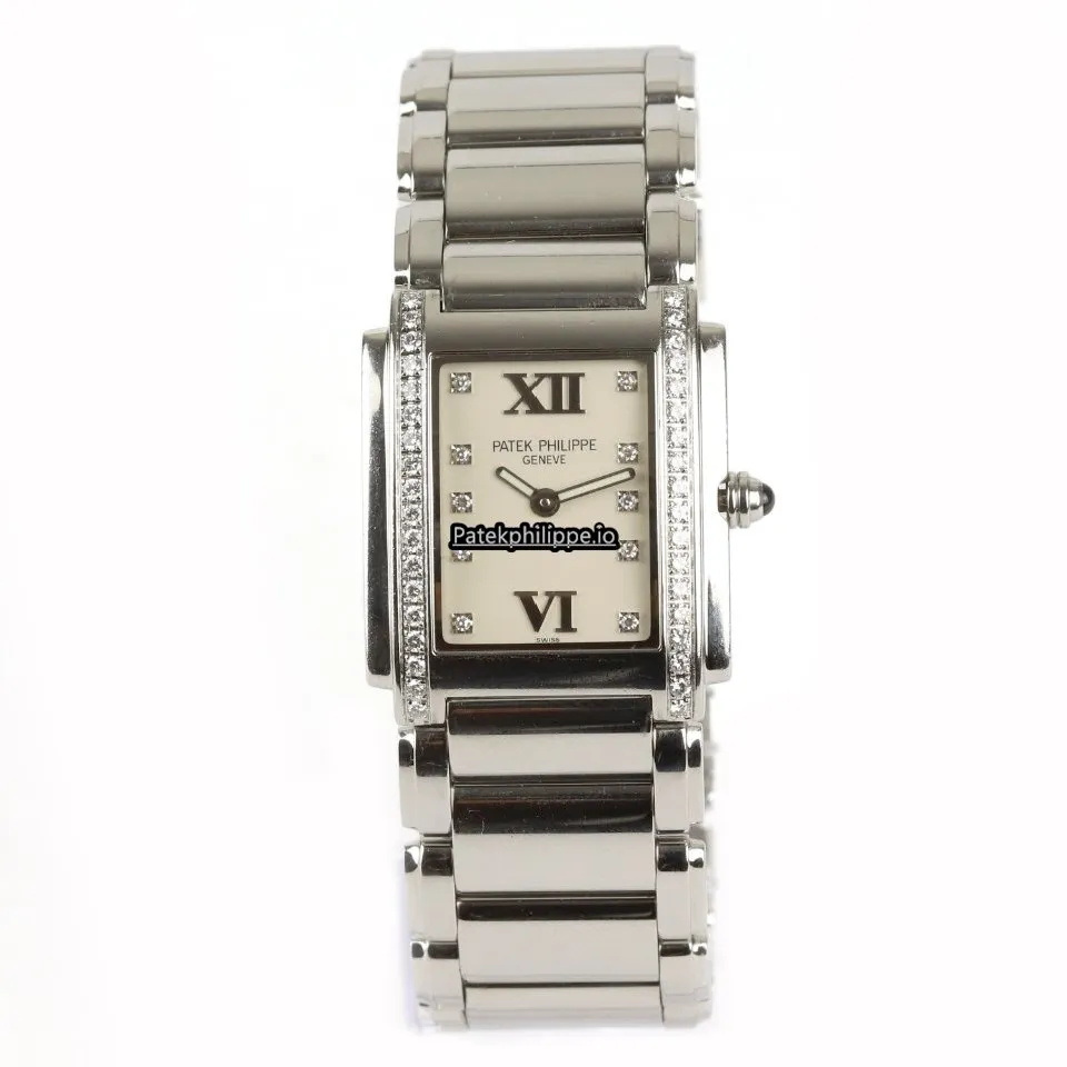 Alternative view of Patek Philippe Twenty-4 4910 25x30MM Steel Case Quartz