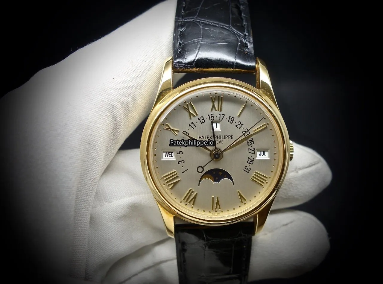 Alternative view of Patek Philippe Perpetual Calendar 5050j 36MM Yellow Gold Case Automatic