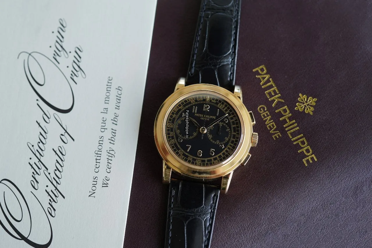Patek Philippe Chronograph 5070j-001 42MM Yellow Gold Case Manual Winding