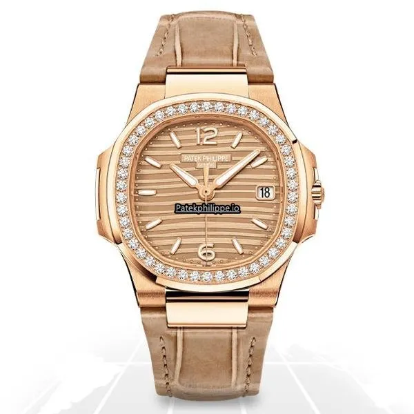 Patek Philippe Nautilus 7010r-012 32MM Rose Gold Case Quartz