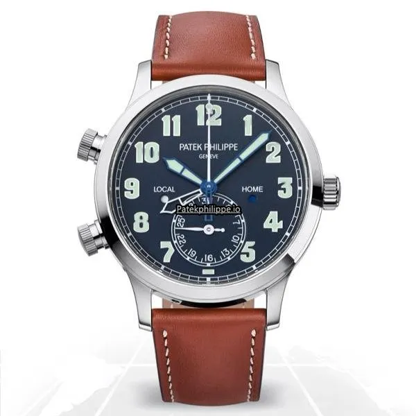 Patek Philippe Travel Time 5524g-001 42MM White Gold Case Automatic