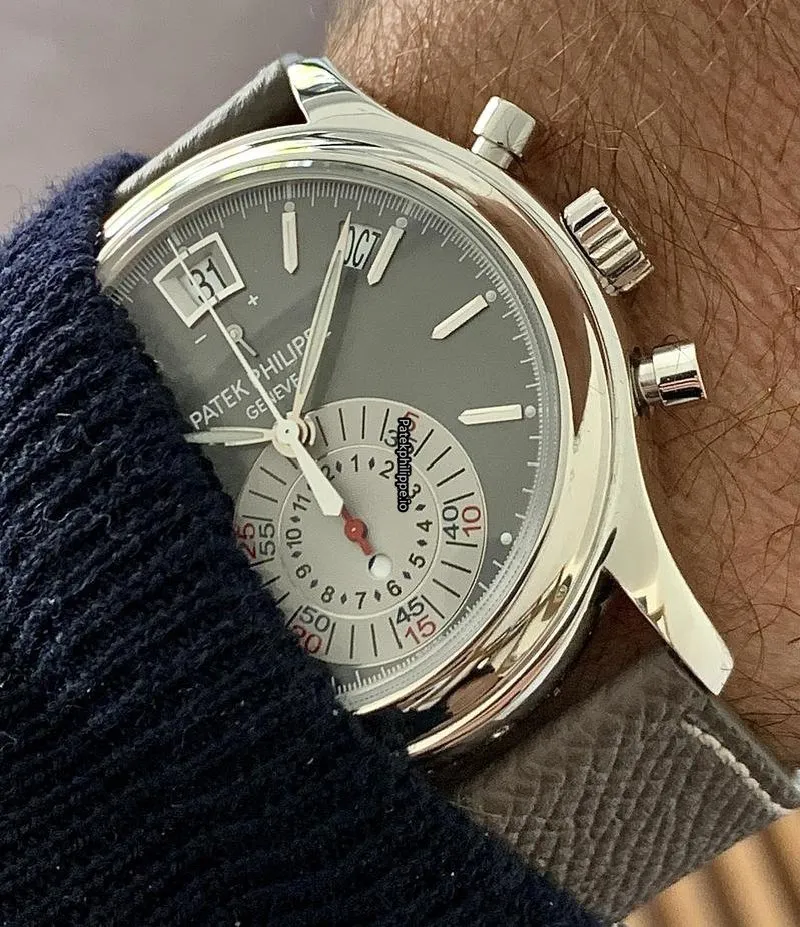 Alternative view of Patek Philippe Annual Calendar 5960p-001 40MM Platinum Case Automatic