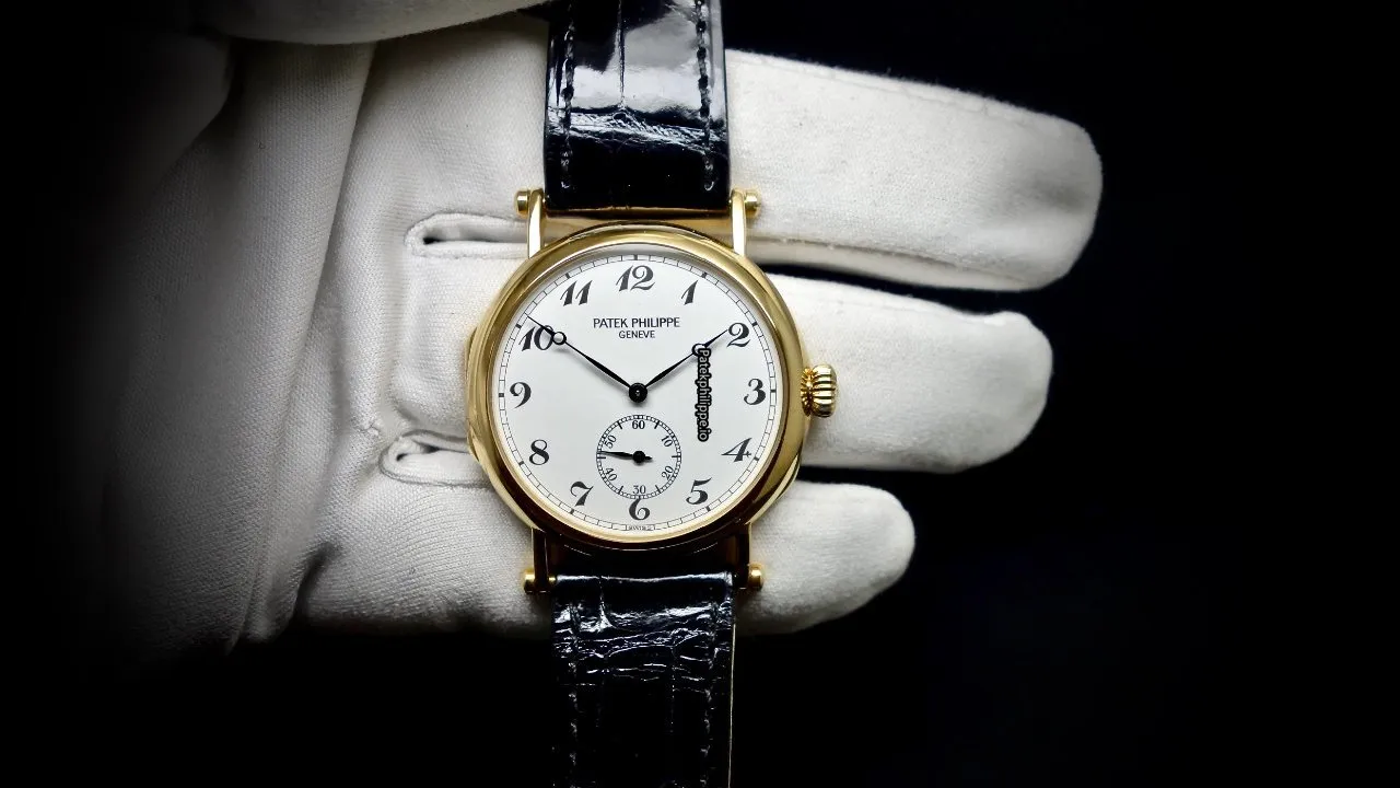 Patek Philippe Calatrava 3960j 33MM Yellow Gold Case Manual Winding