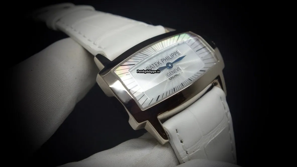 Alternative view of Patek Philippe Gondolo 4980g-001 37,5x22MM White Gold Case Quartz