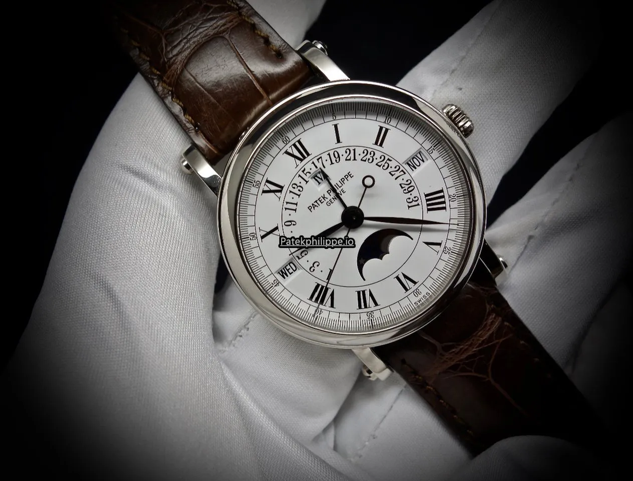 Patek Philippe Perpetual Calendar 5059g 36MM White Gold Case Automatic