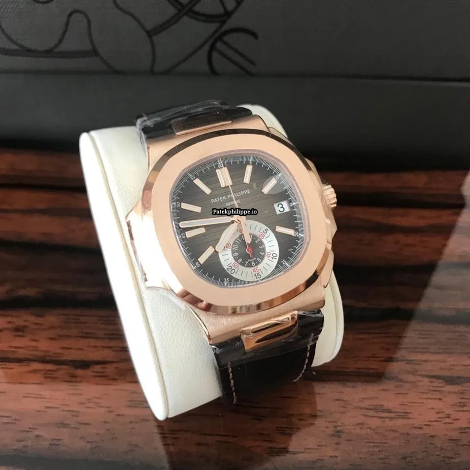 Patek Philippe Nautilus 5980r-001 40.5MM Rose Gold Case Automatic