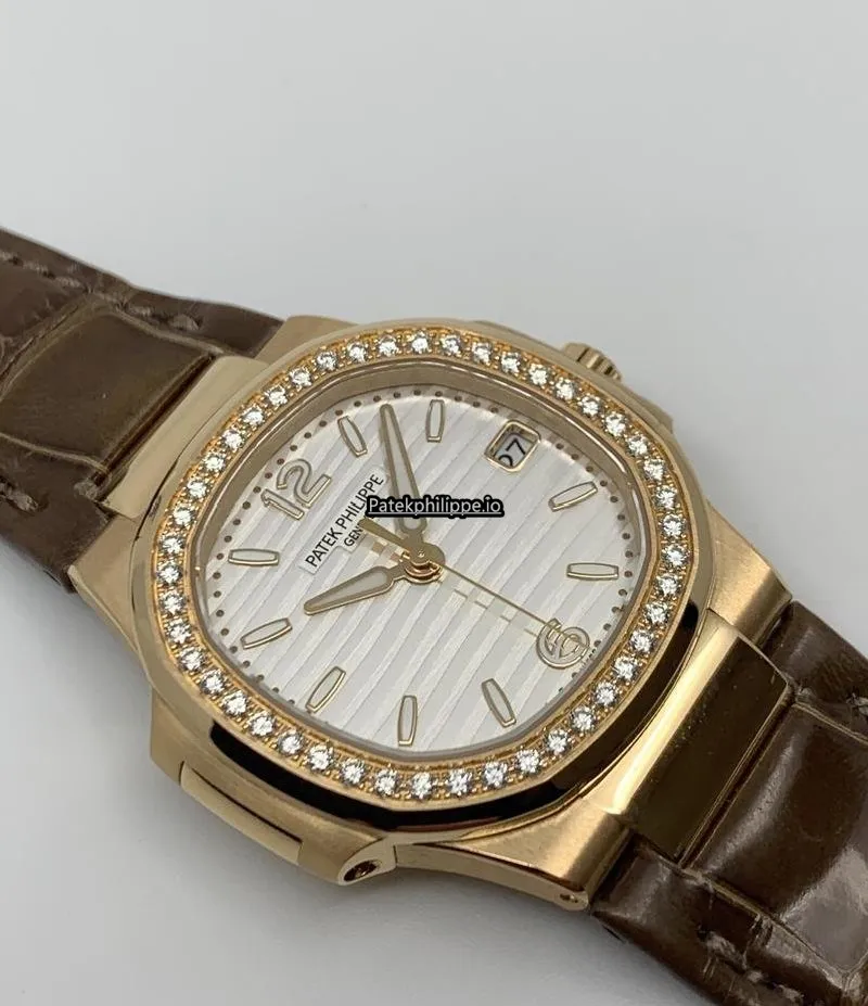 Alternative view of Patek Philippe Nautilus 7010r-011 Rose Gold Case Quartz