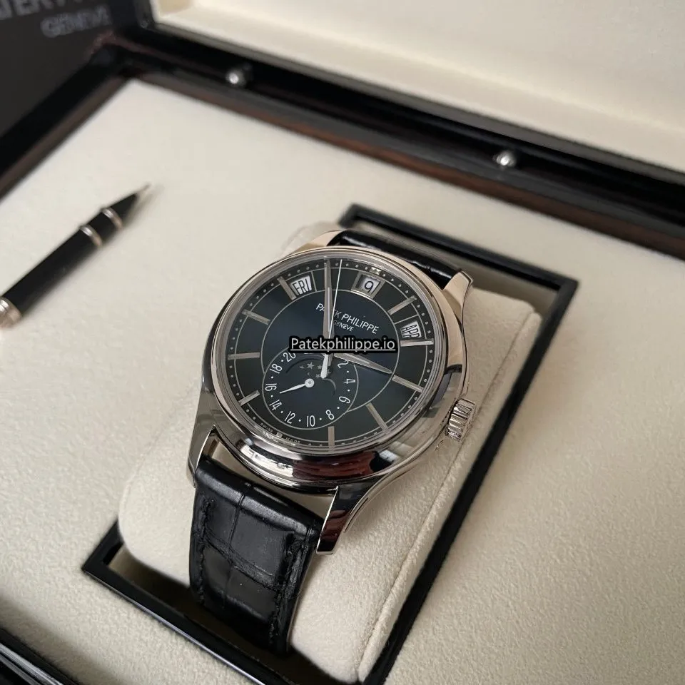 Alternative view of Patek Philippe Annual Calendar 5205g-013 40MM White Gold Case Automatic