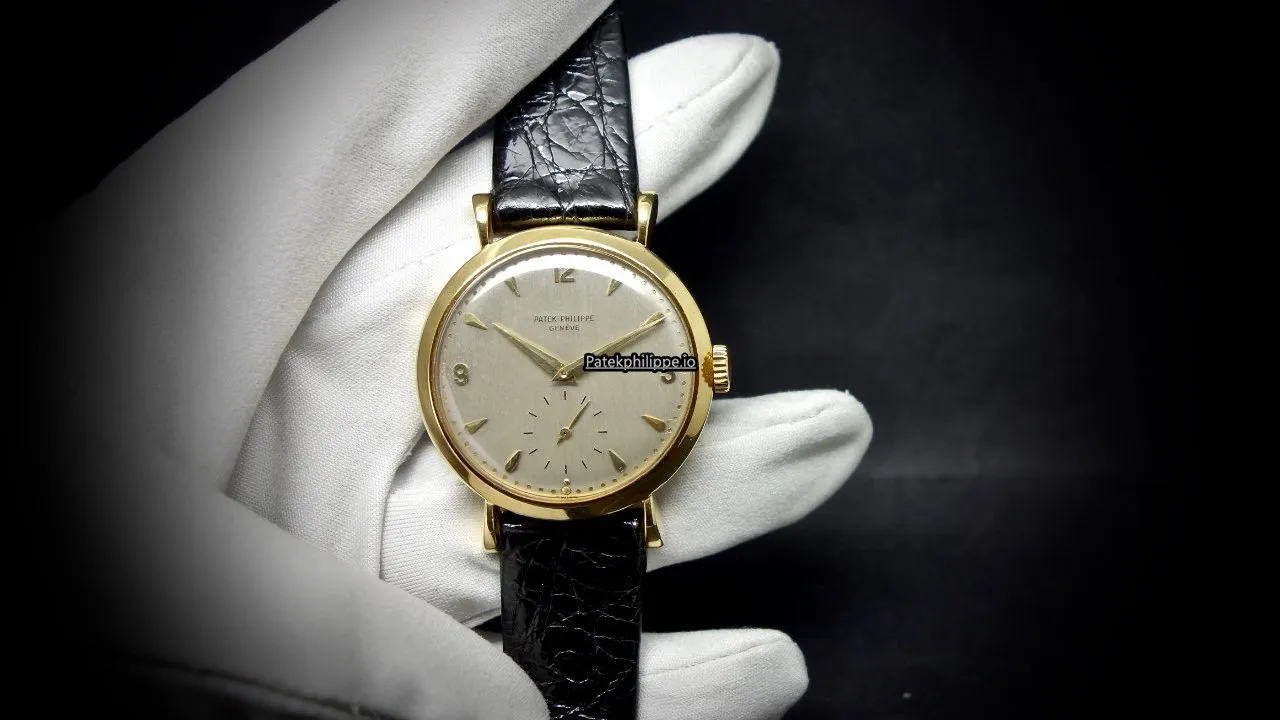 Alternative view of Patek Philippe Calatrava 2459 36MM Yellow Gold Case Manual Winding