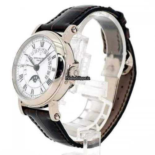 Alternative view of Patek Philippe Perpetual Calendar 5059g 36MM White Gold Case Automatic