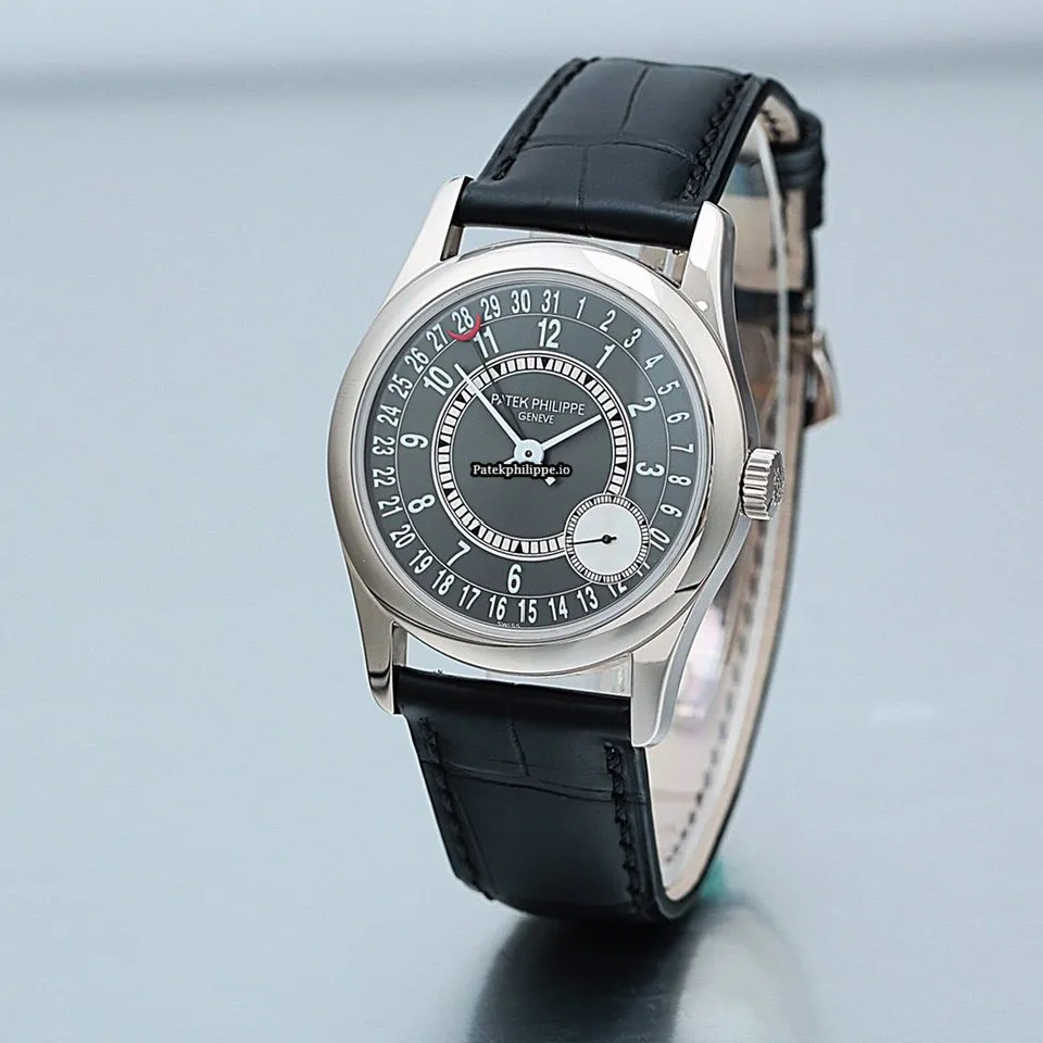 Alternative view of Patek Philippe Calatrava 6000g-010 37MM White Gold Case Automatic