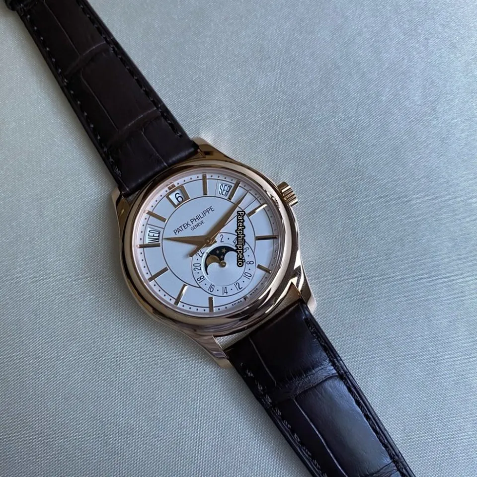 Alternative view of Patek Philippe Annual Calendar 5205r-001 40MM Rose Gold Case Automatic
